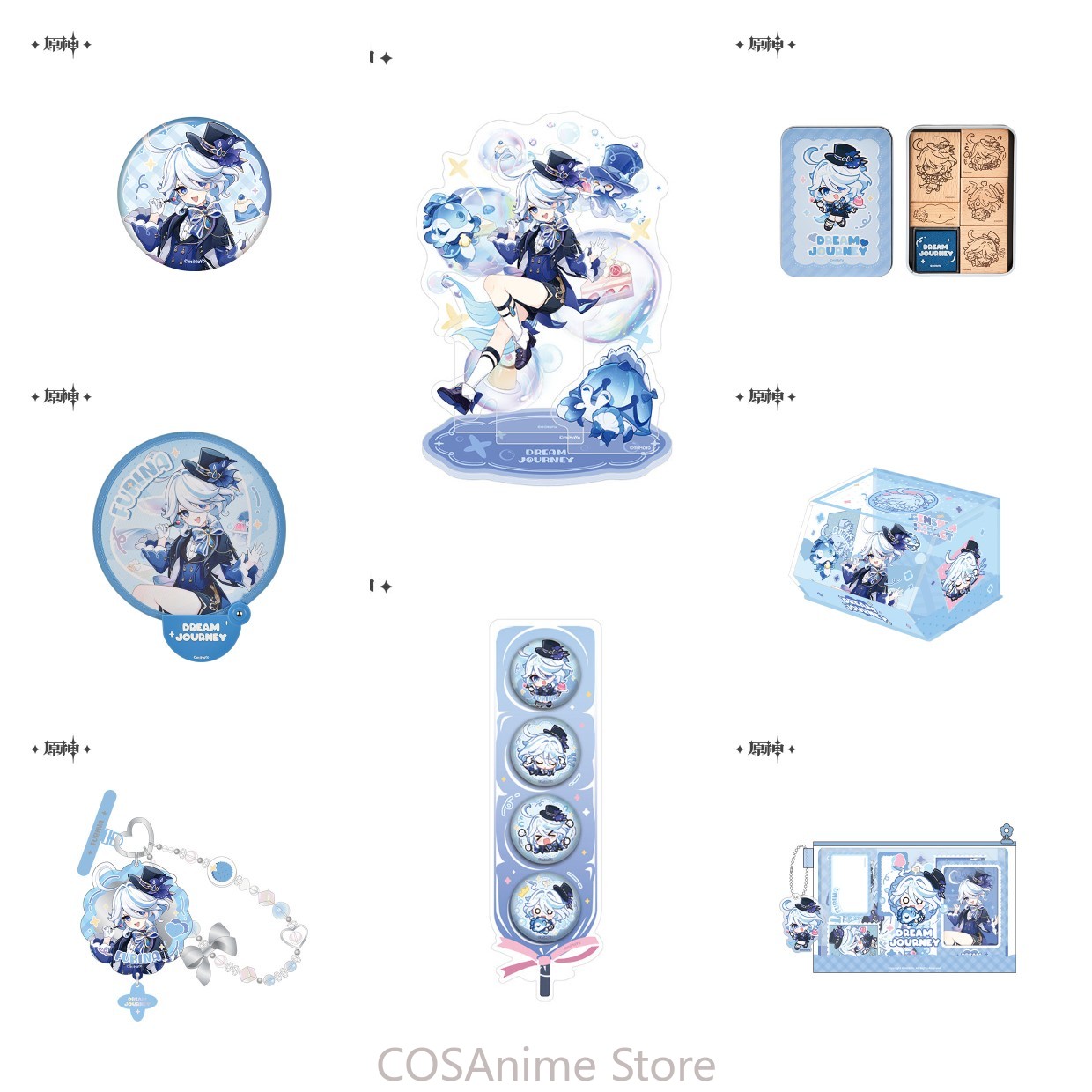 Phone Accessories China - Официальный набор Genshin Impact: значок Фурины,